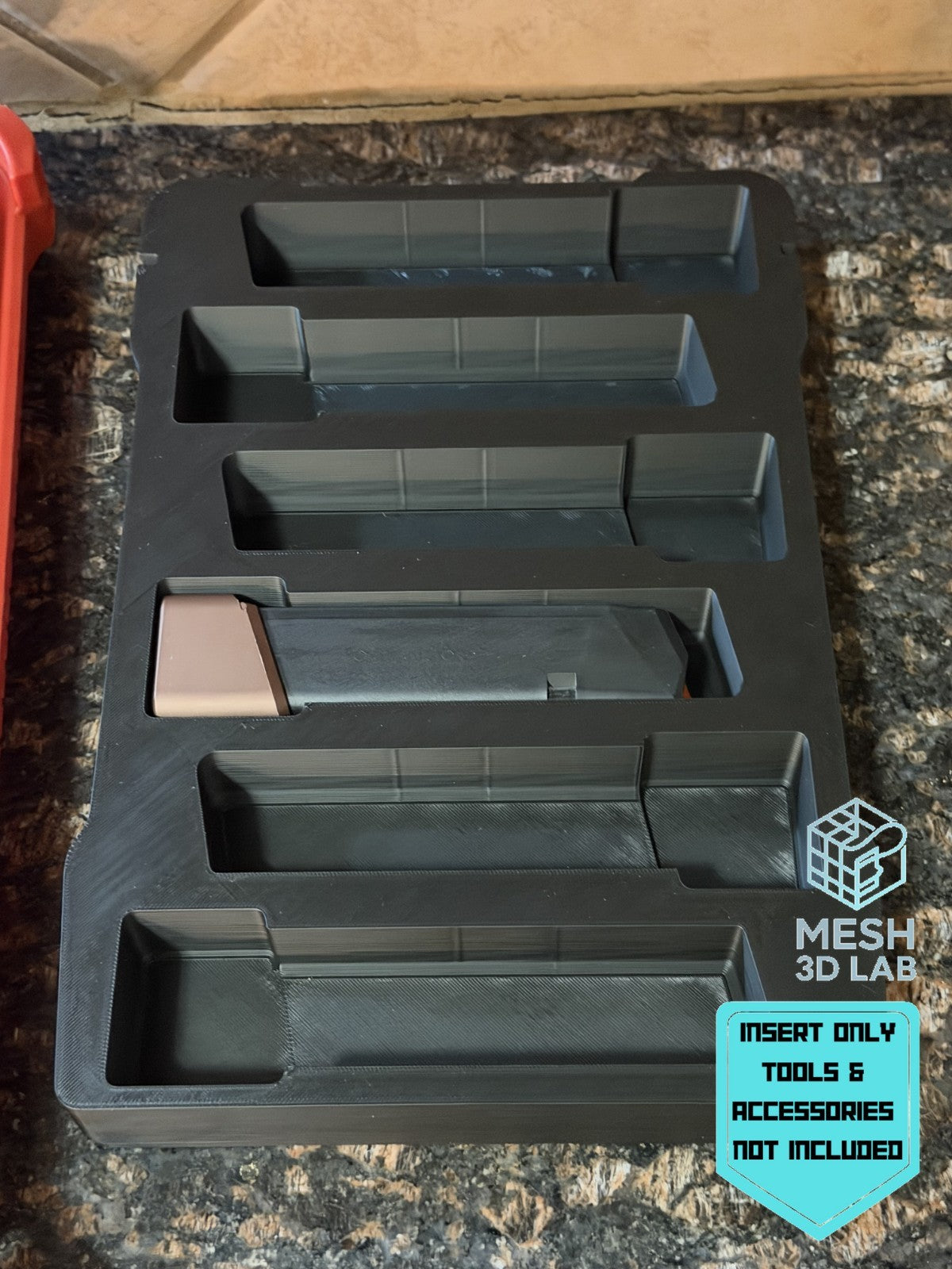 9mm Extended Magazine Holder PACKOUT Low Profile Bin Insert (Insert Only)