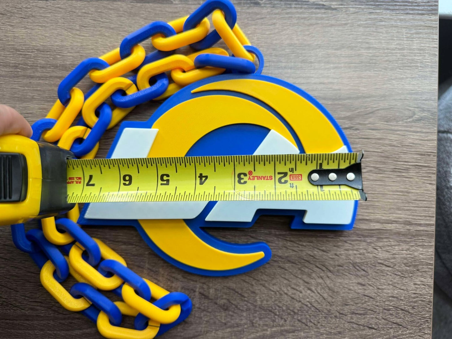 Los Angeles Rams Oversized Necklace, Hype Chain [Made To Order]