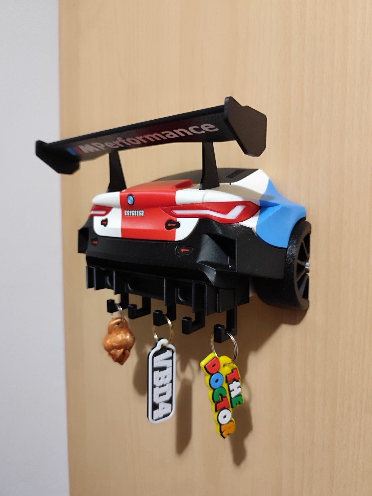 3D Printed BMW M Performance Car Rear End Key Holder Wall Mount
