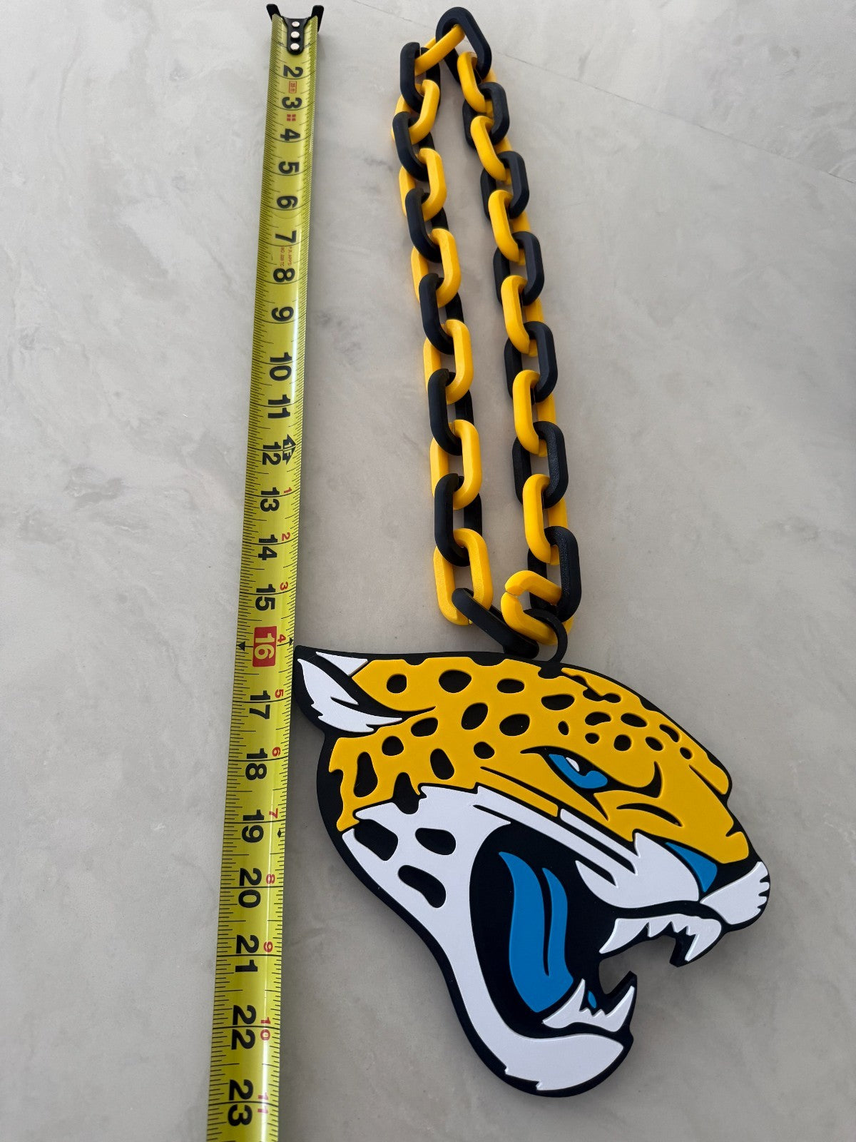 Jacksonville Jaguars Oversized Necklace Chain “Jax. It's Easier Here.”