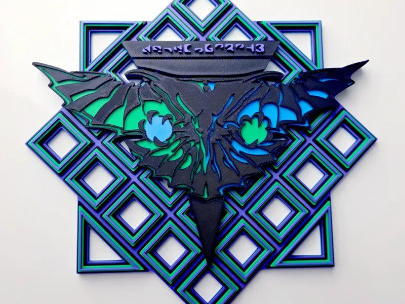 Romulan Star Empire Wall Art Or Display 3D printed Grid Mosaic