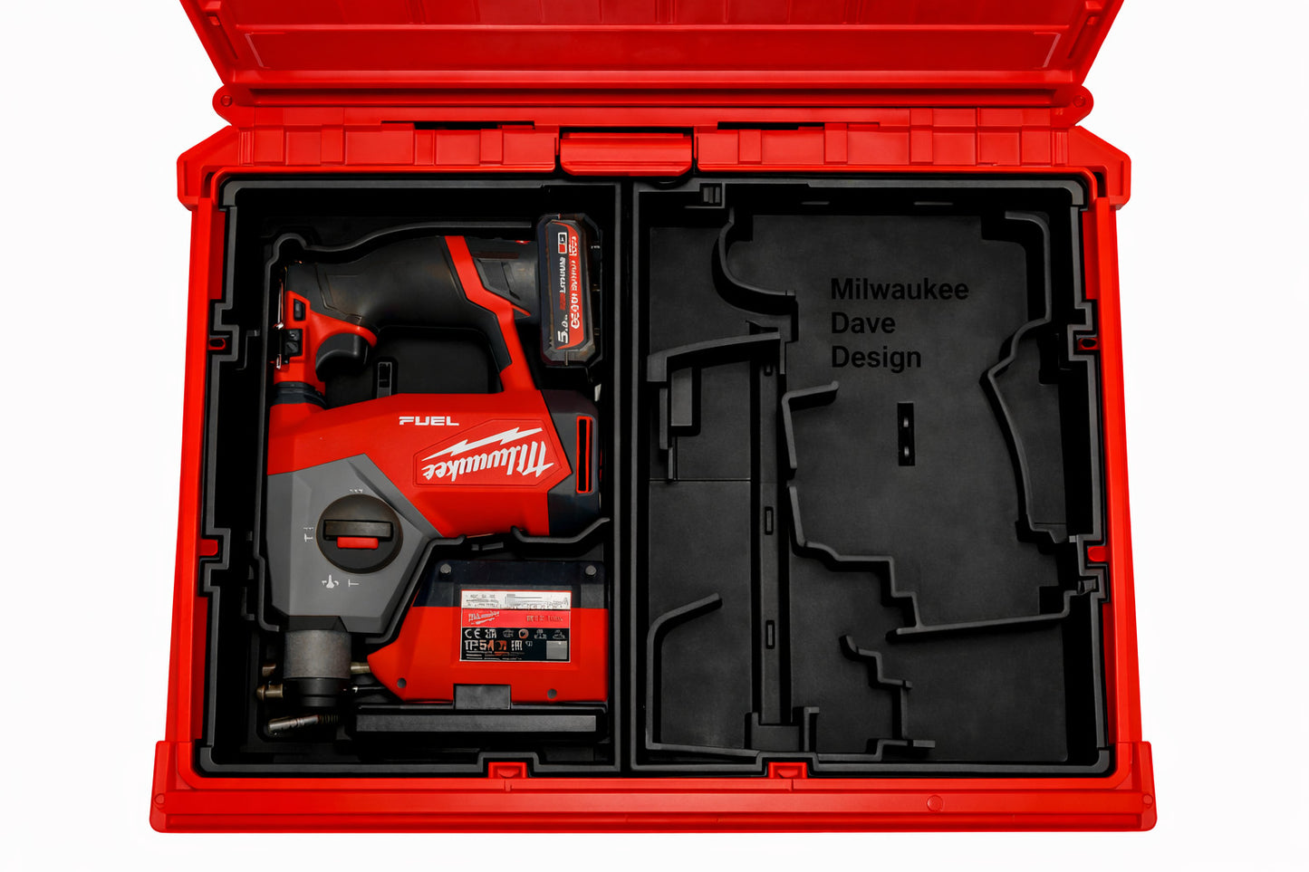 M12 Gen 3 Drill and impact Organizer for Milwaukee Packout insert 2 and 3 Drawer