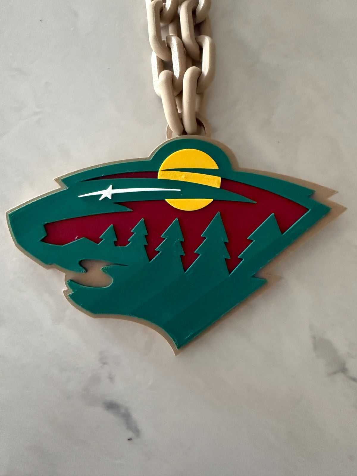 Minnesota Wild Oversized Fan Necklace, Hype Chain