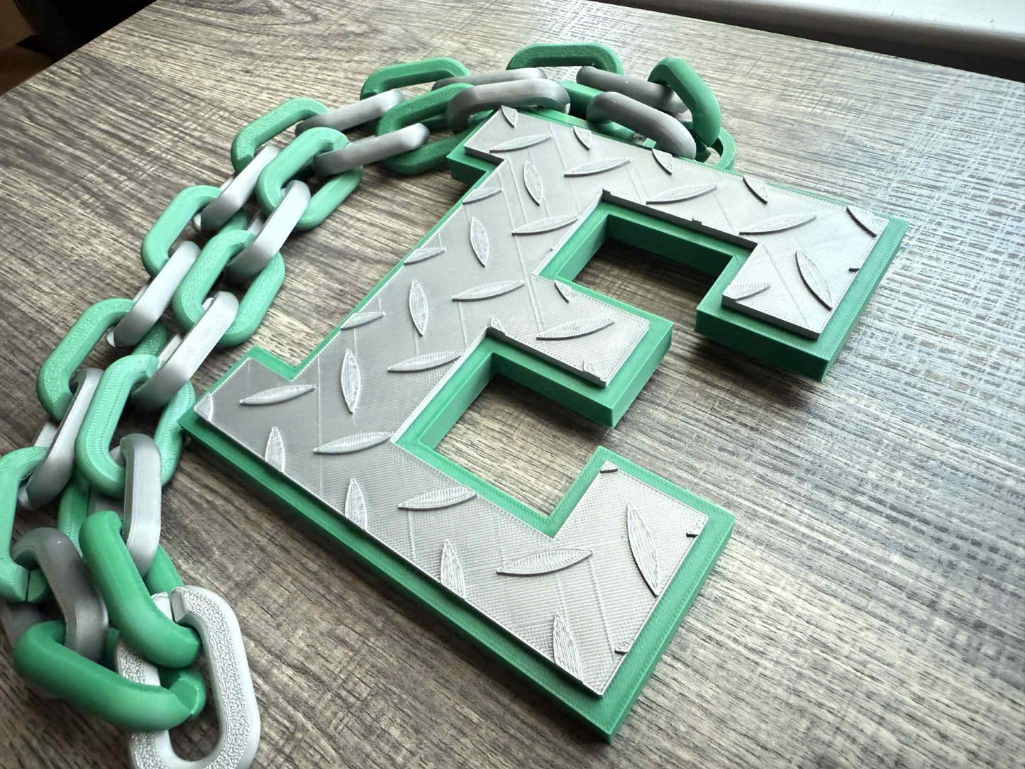 Eastern Michigan Eagles Logo Oversized Necklace, Pendant Chain