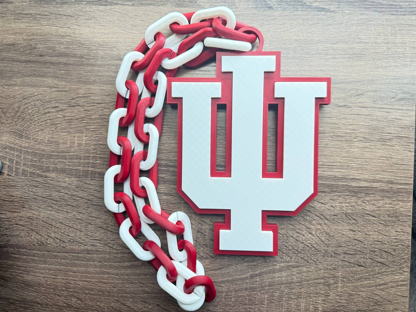 Indiana Hoosiers Oversized Necklace, Pendant Chain Sports Chain