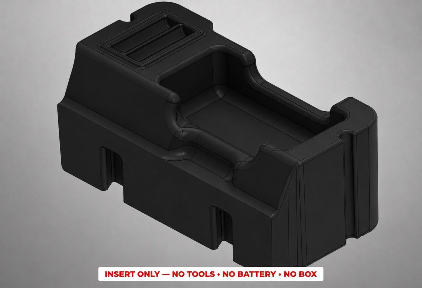 Milwaukee Packout Insert for Laser Line + Distance Meter Storage |  3D Printed