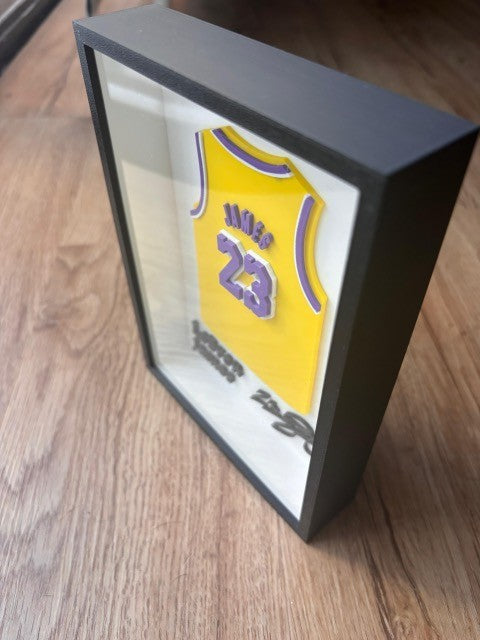 Lakers – Lebron James #23 Framed 3D Jersey Display (Collector’s Edition)