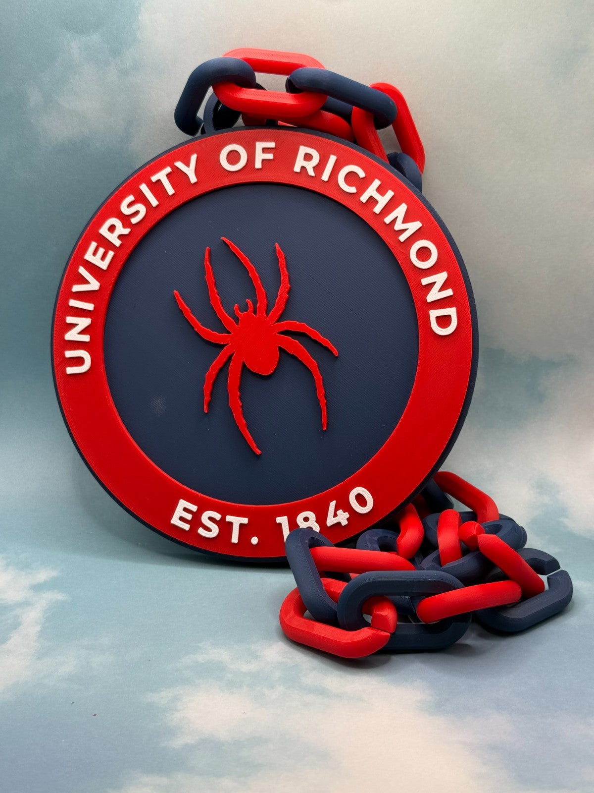 Richmond Spiders Oversized Logo Necklace Turnover Hype Chain HandMade 3D Printed