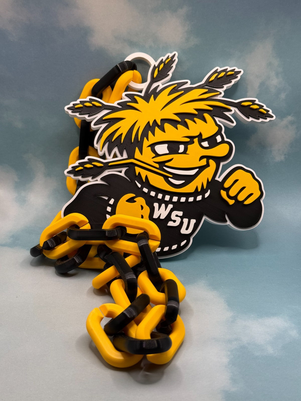 Wichita State Shockers Oversized Necklace  Hype Chain Handmade 3D Printed