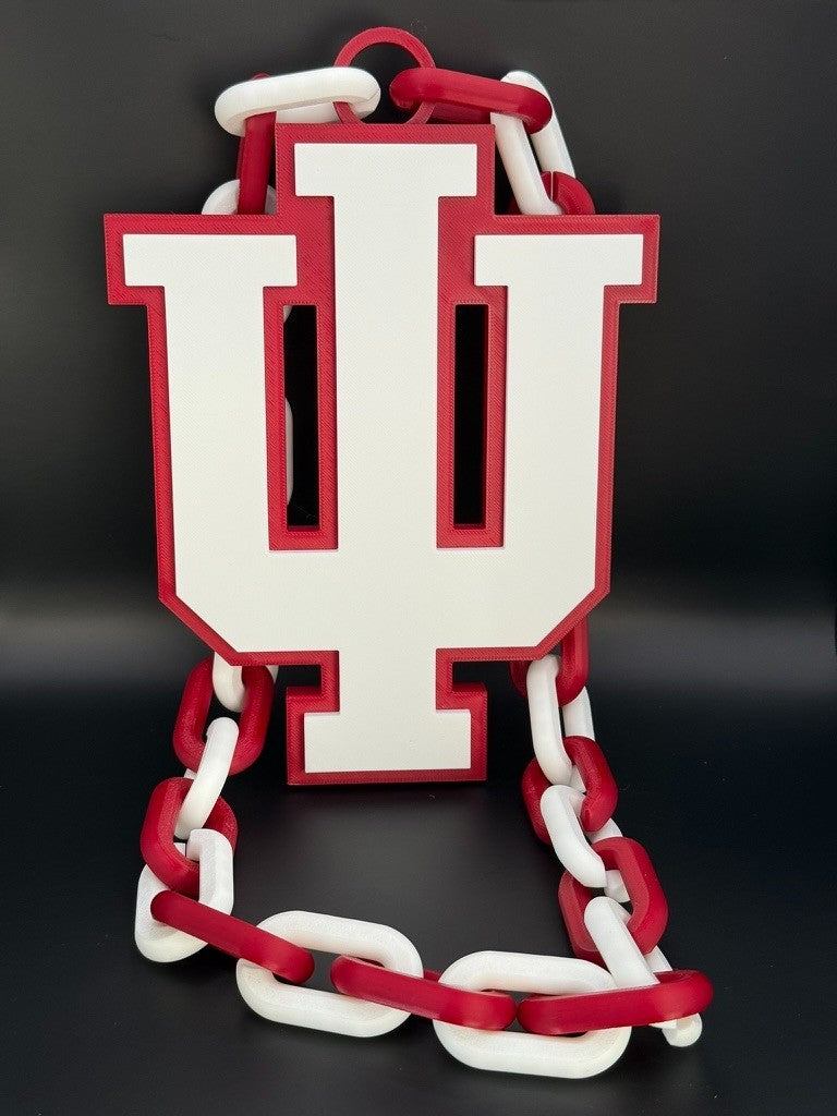 Indiana University Oversized Chain Necklace Show your Hoosier Pride