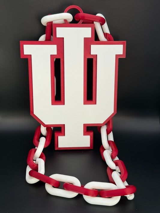 Indiana University Oversized Chain Necklace Show your Hoosier Pride