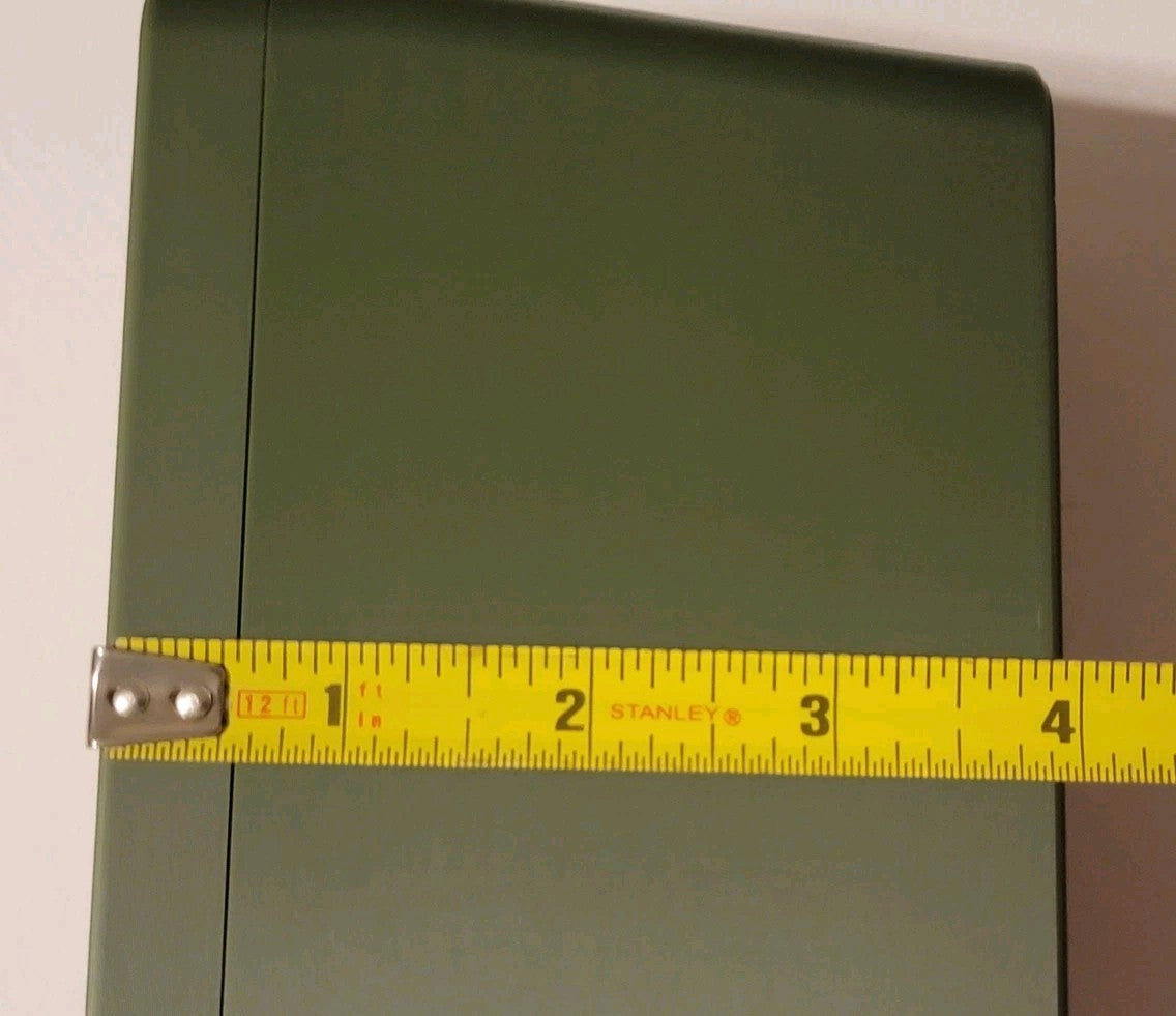 270 Ammo Box Snap Lock 50 rd 3D Printed Storage Olive Green Gold Pla