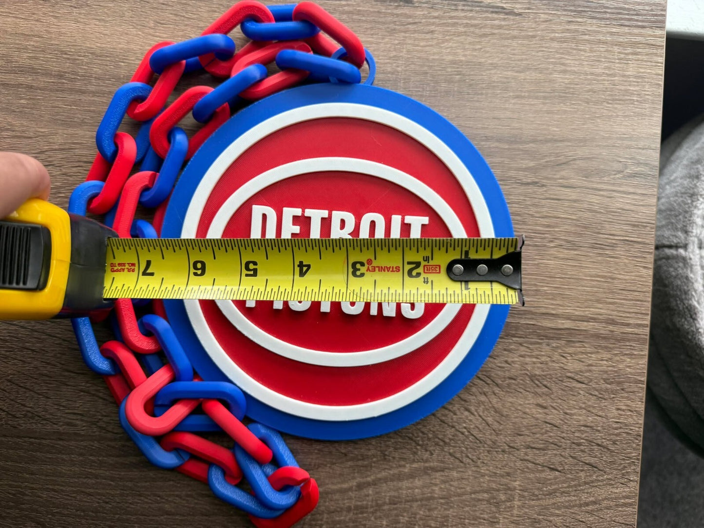 Detroit Pistons Oversized Necklace, Pendant