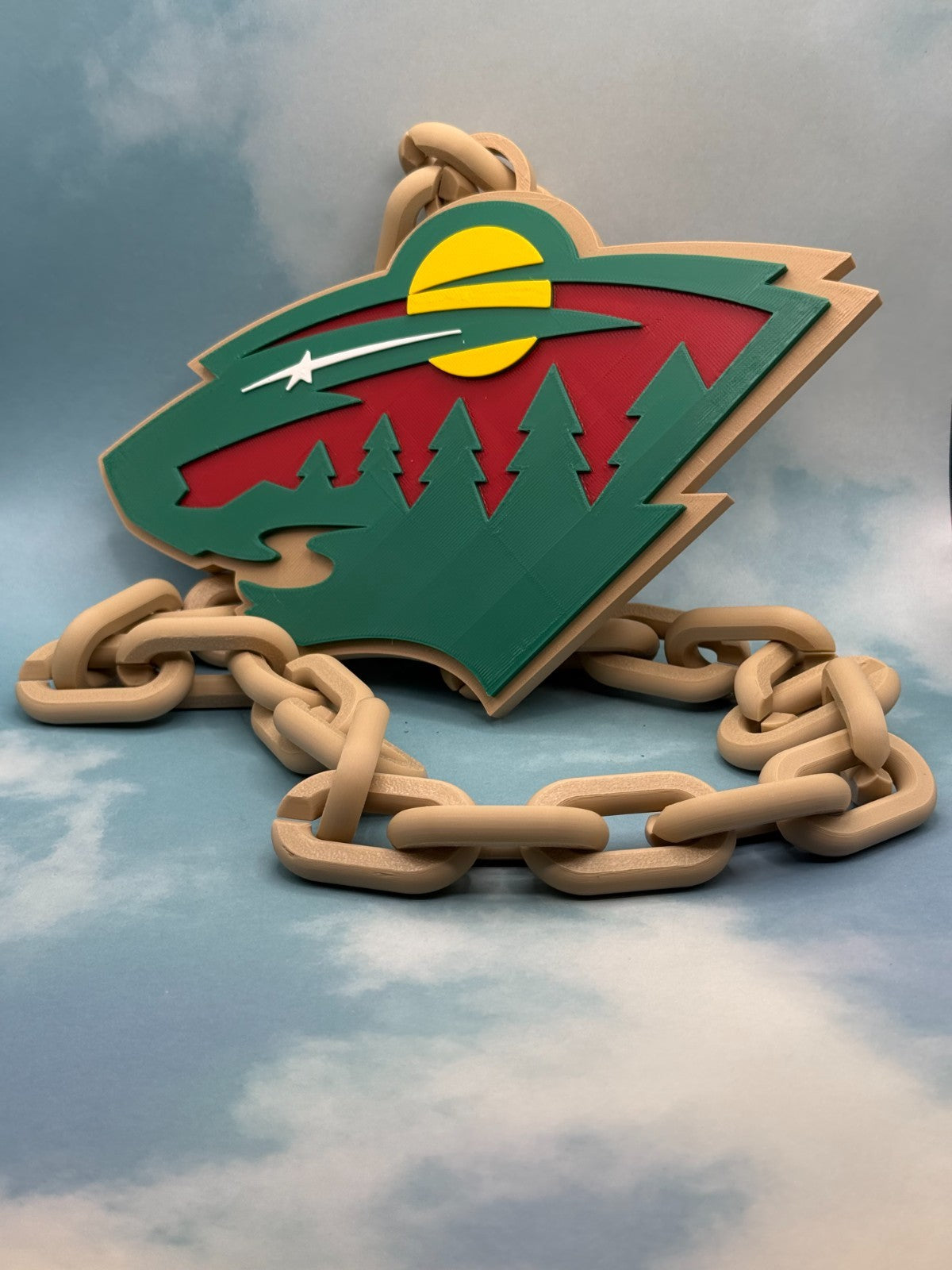 Minnesota Wild Oversized Fan Necklace, Hype Chain