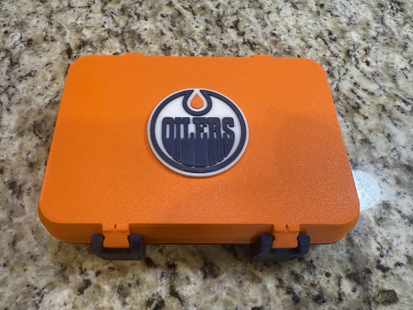 Edmonton oilers golf ball box 3d printed Fits 12 golf balls. Balls not included