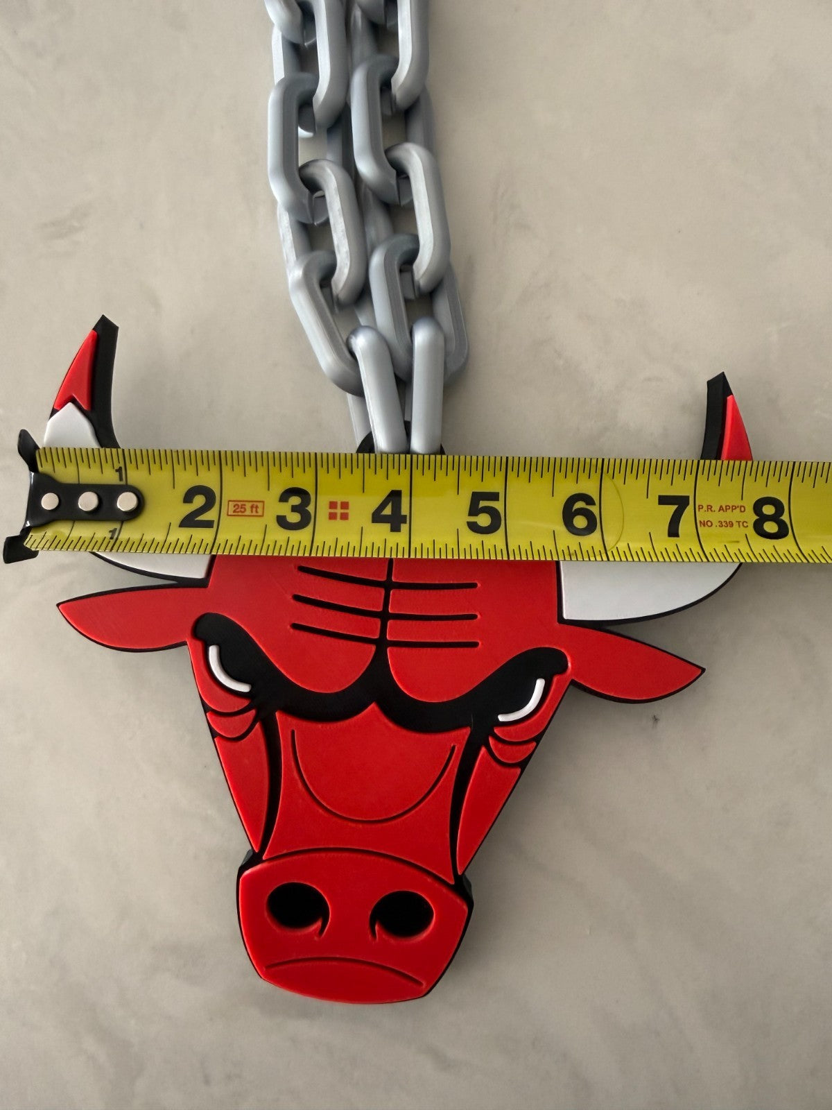 Chicago Bulls Oversized Fan Necklace, Pendant