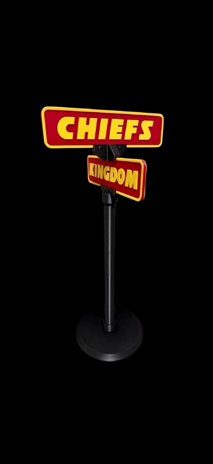 CHIEFS KINGDOM! Kansas City Chiefs 3D Printed Street Sign