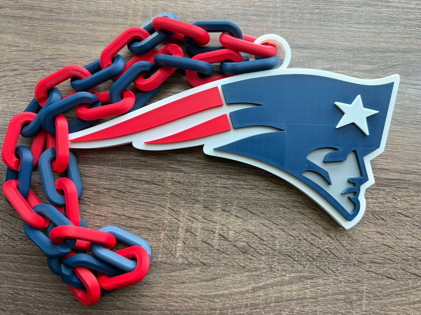 New England Patriots 3D Printed Sports Chain Necklace Hype Chain [Made To Order]