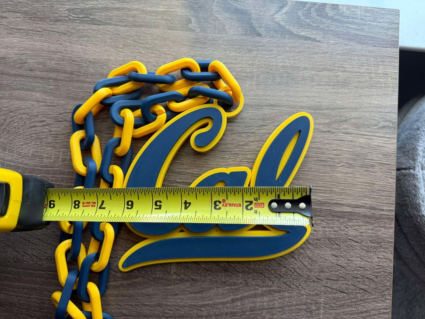 California Golden Bears Oversized Necklace, Hype Chain [Made To Order]