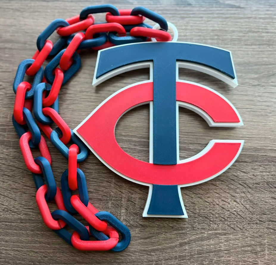Minnesota Twins 3D Printed Sports Chain, Necklace