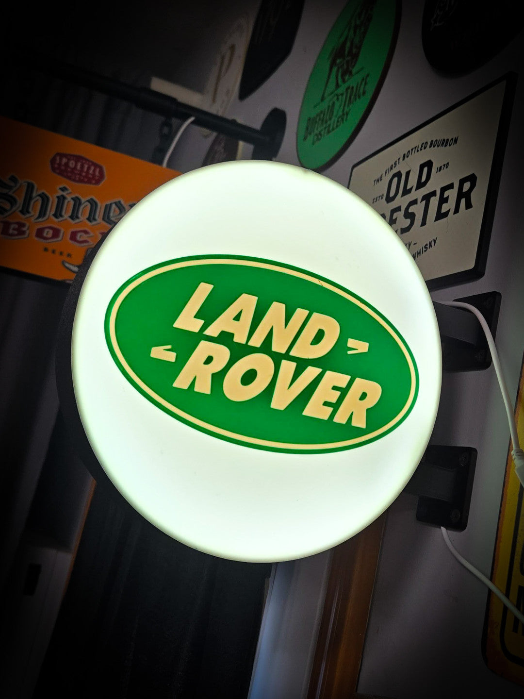 LAND ROVER 12 Inch Light Box LED Sign 3D Printed Wall Decor Man Cave Garage