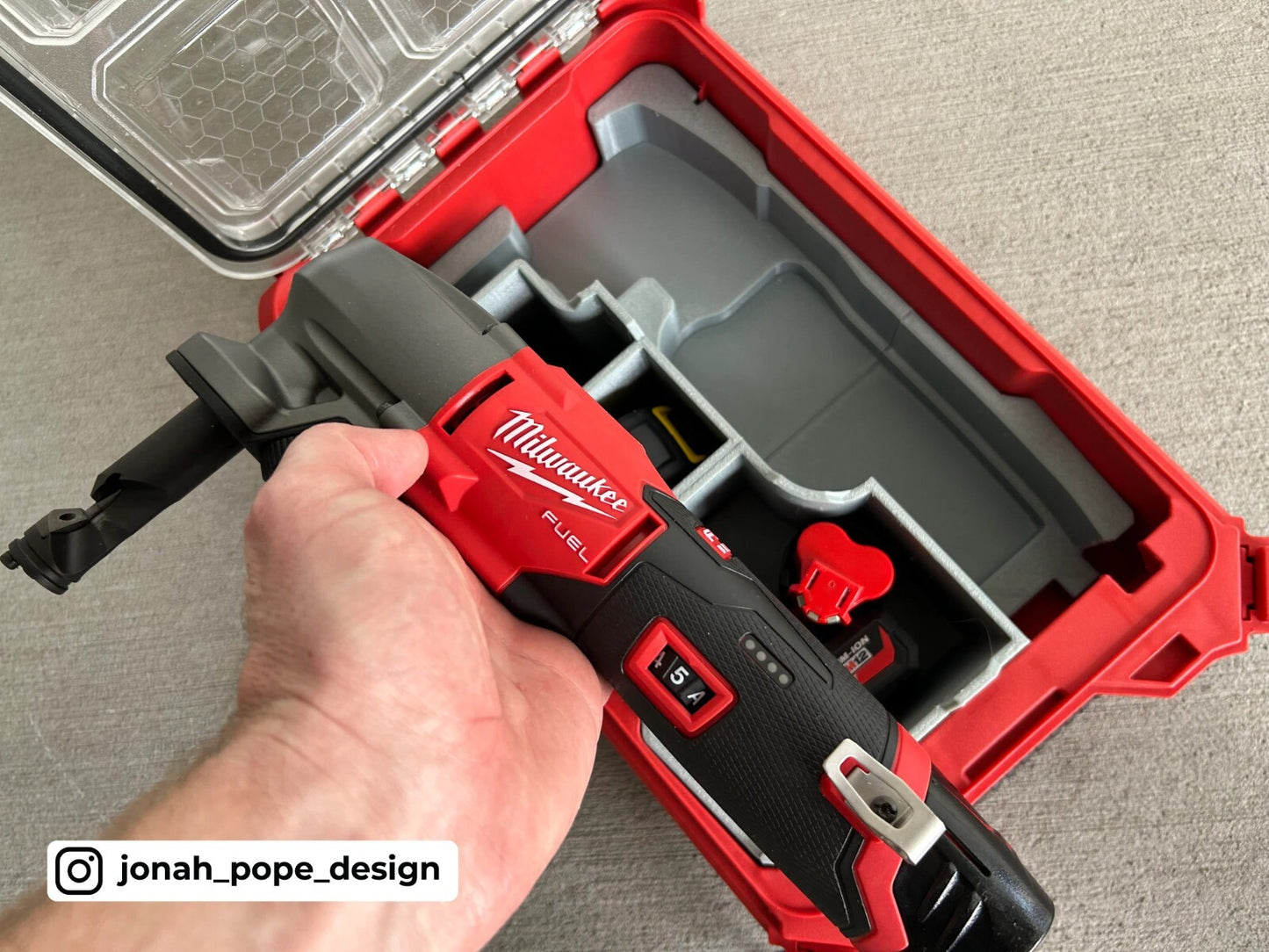 Milwaukee Packout Insert for M12 Nibbler  | Jonah Pope Design (Insert-only)