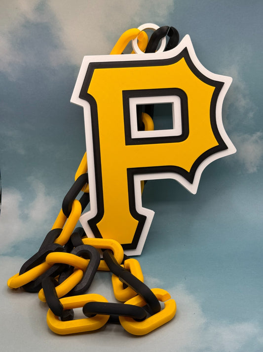 Pittsburgh Pirates Oversized Necklace Pendant Handmade 3D Printed