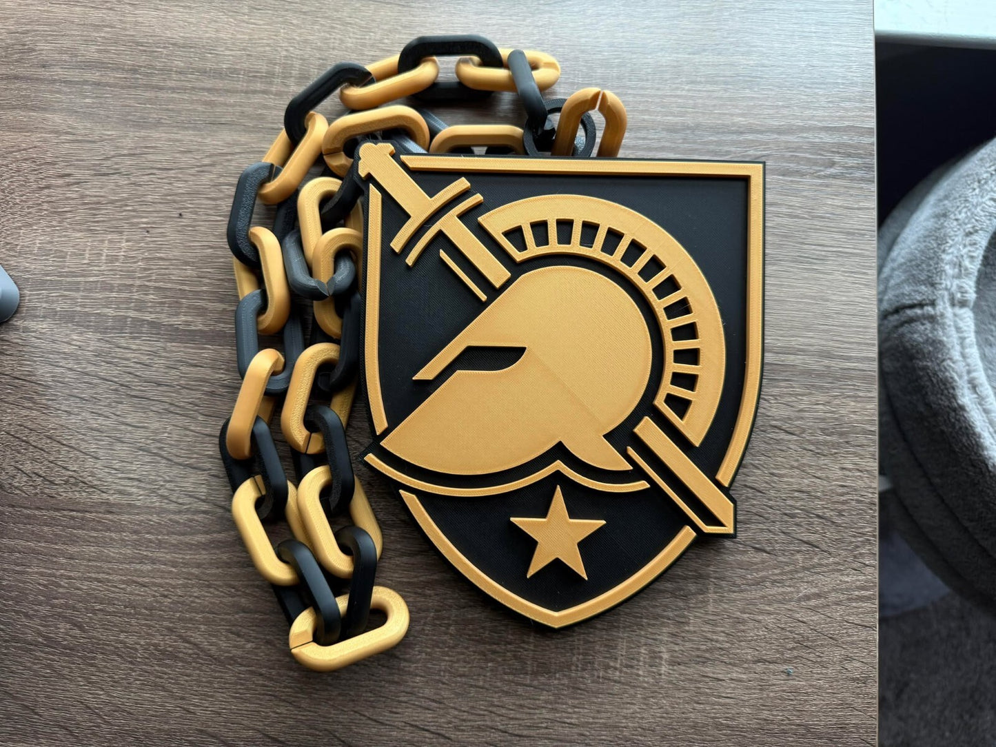 Army Black Knights Oversized Necklace, Hype Chain [Made To Order]