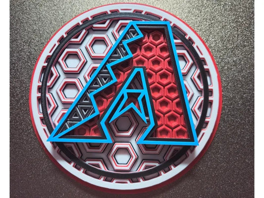 Arizona Diamondbacks Wall Art Or Display 3D printed Dimensional Mosaic