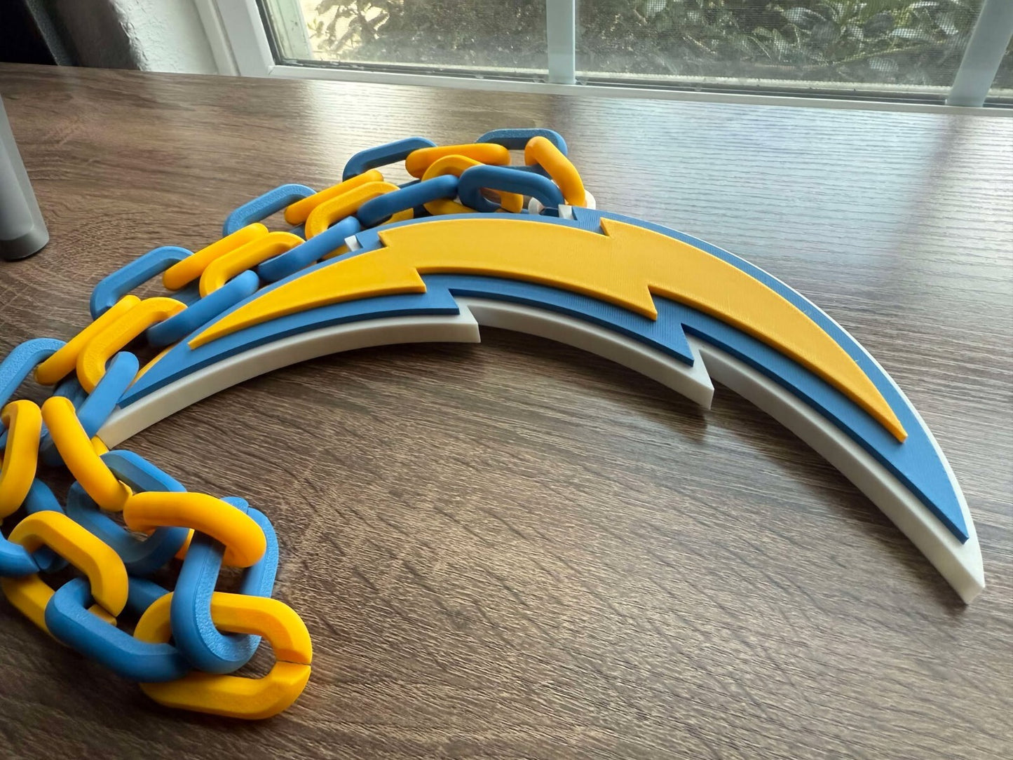 Los Angeles Chargers Oversized Necklace, Hype Chain [Made To Order]