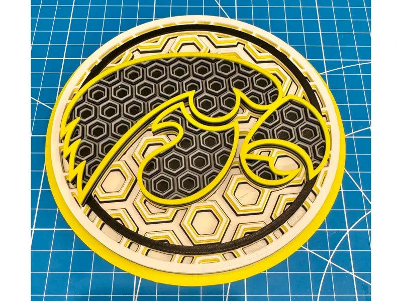 University of Iowa Wall Art Or Display 3D printed Dimensional Mosaic