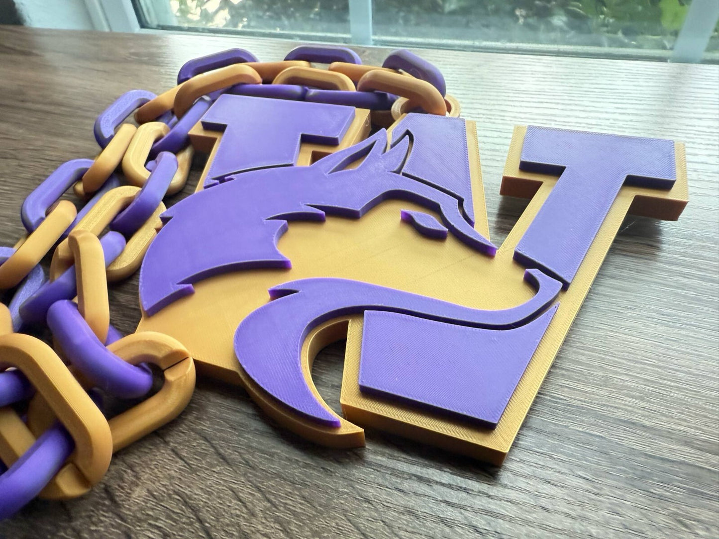 Washington Huskies Logo Oversized Necklace, Hype Chain [Made To Order]