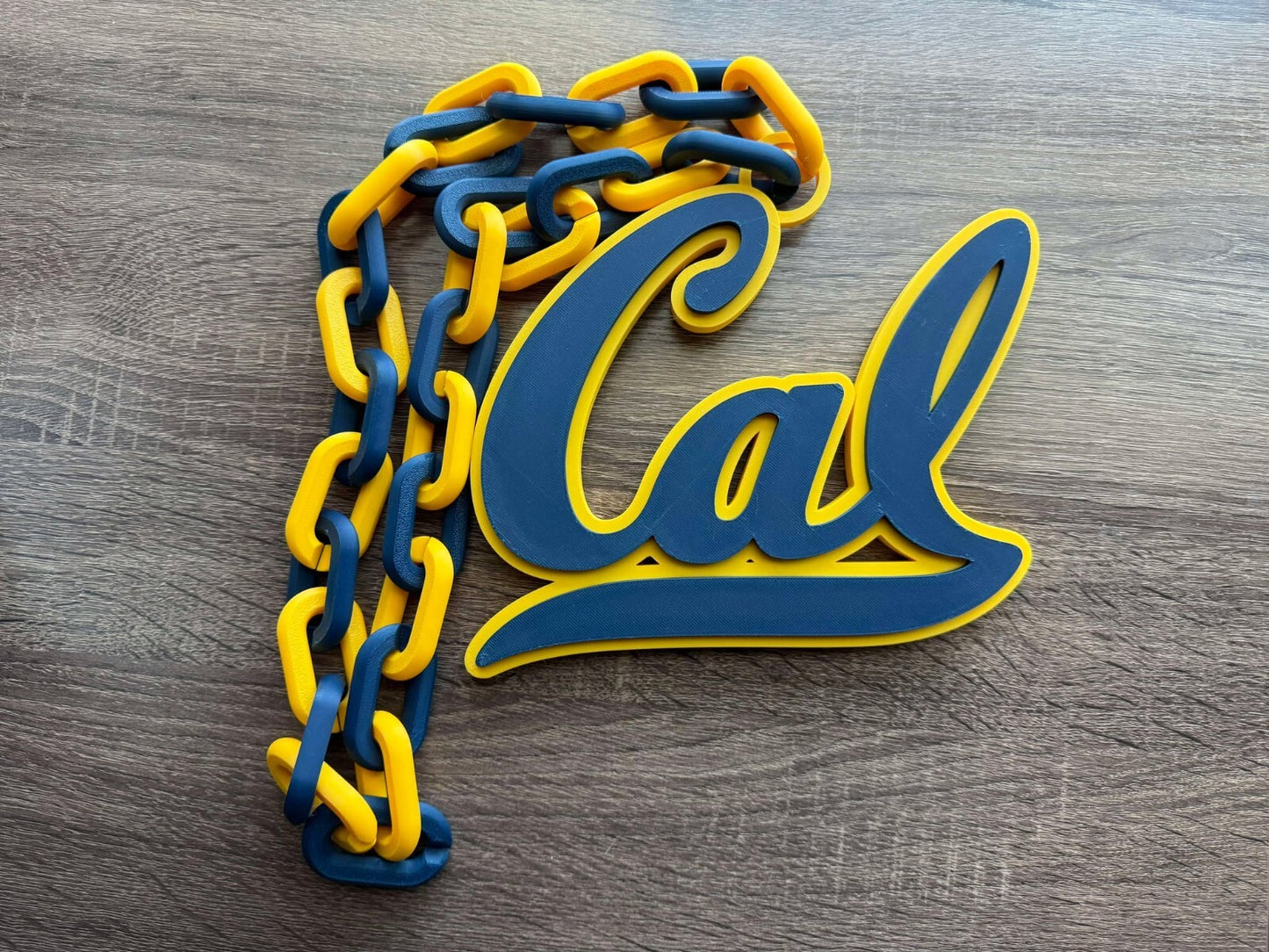 California Golden Bears Oversized Necklace, Hype Chain [Made To Order]