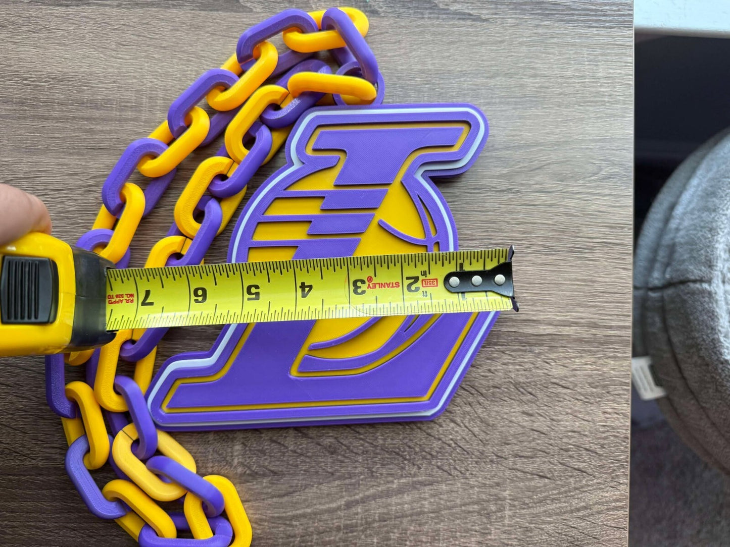 Los Angeles Lakers Oversized Necklace, Hype Chain [Made To Order]