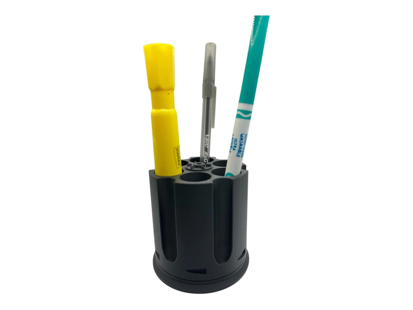 Revolving Revolver Cylinder Pen Holder - XL Edition