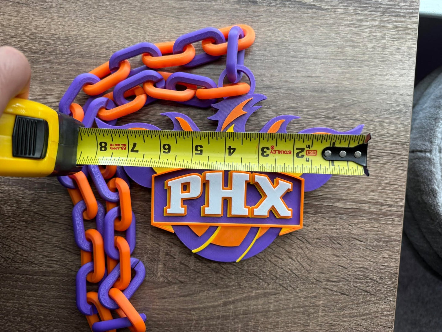 Phoenix Suns Oversized Necklace, Hype Chain [Made to Order]