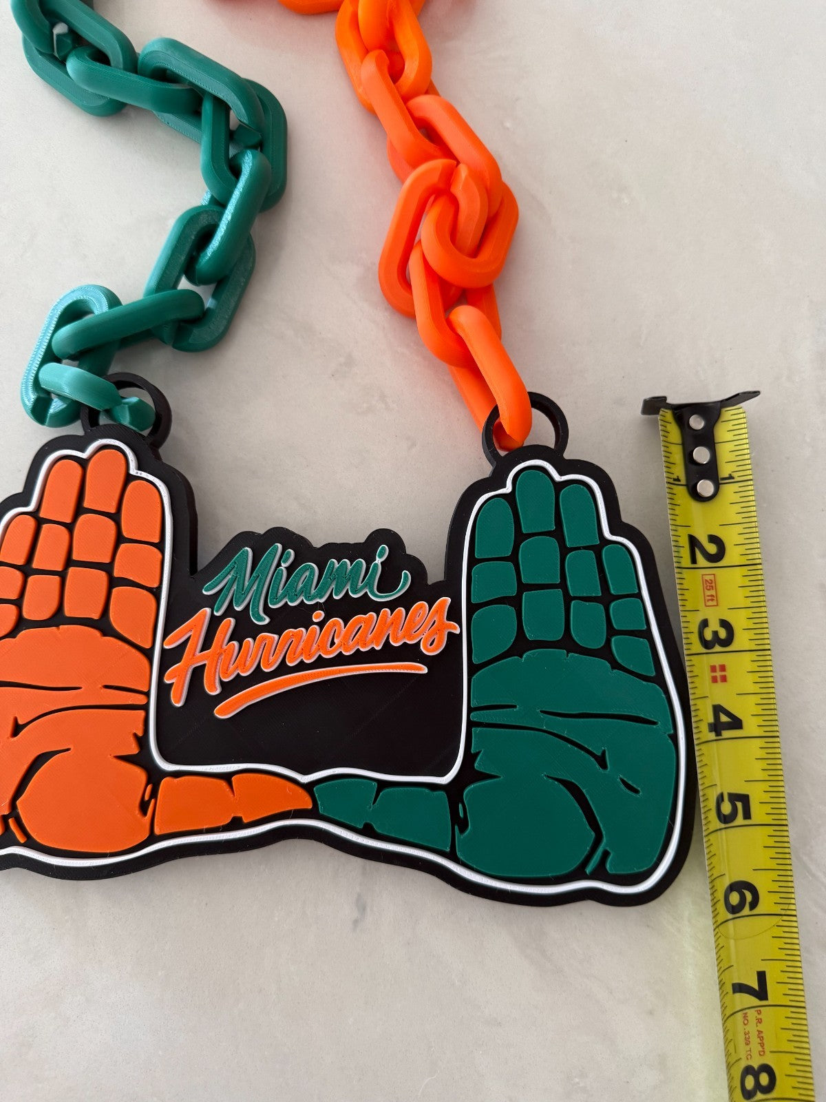 University of Miami Hurricanes - Throwing Up The U Oversized Cain Pendant