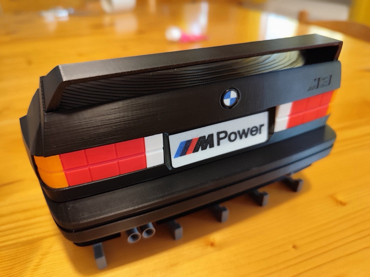 BMW M3 M Power Car-Shaped Wall Mounted Plastic 5-Hook Key Rack, Matte