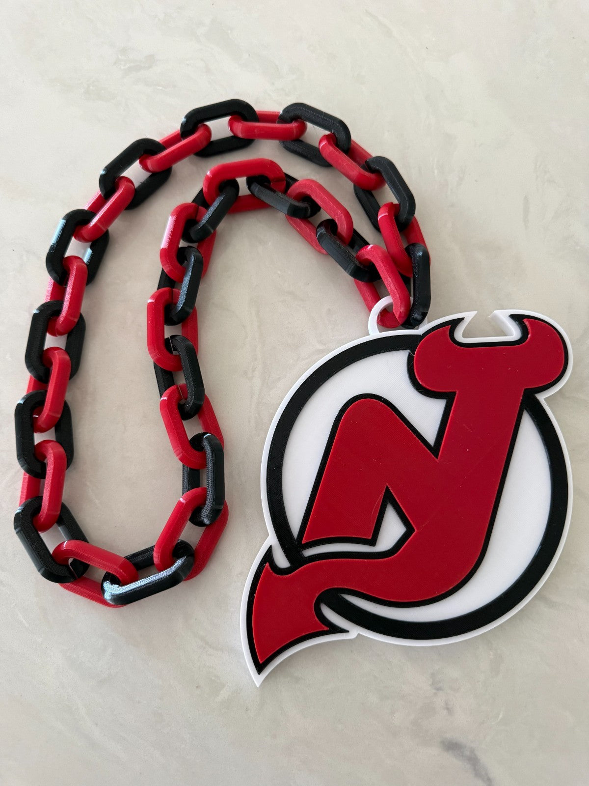 New Jersey Devils Oversized Necklace, Hype Chain