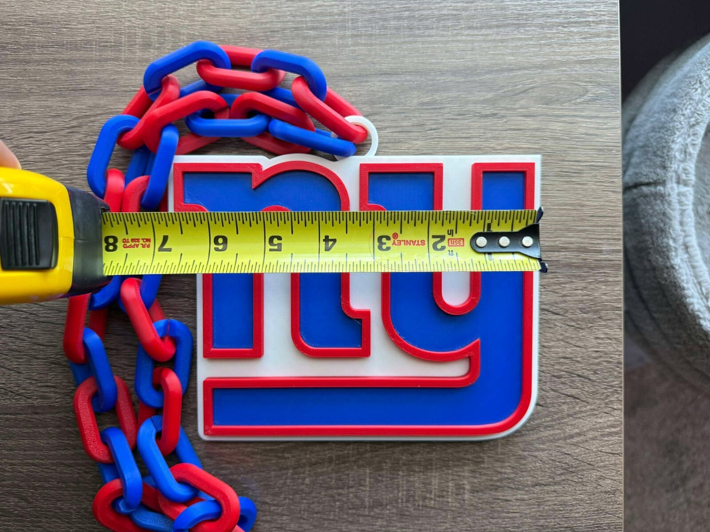 New York Giants Oversized Necklace, Pendant
