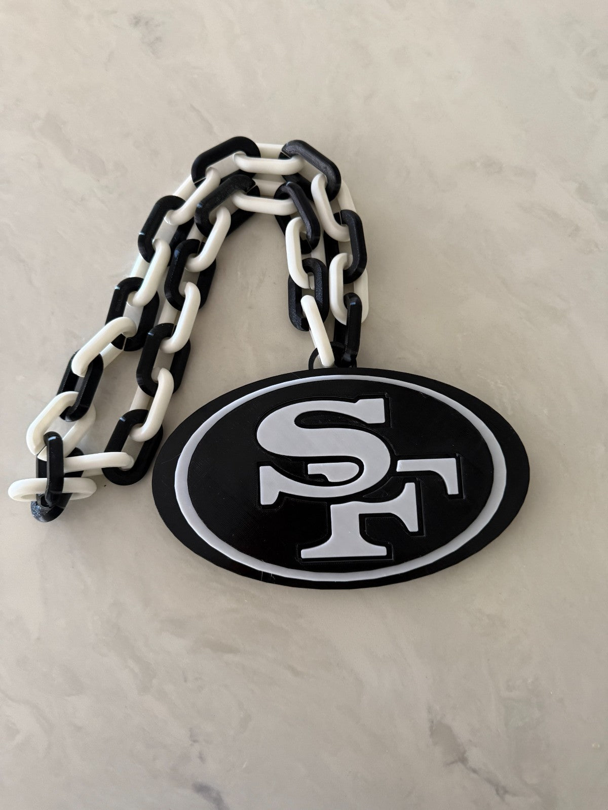 San Francisco 49'ers Logo Hype Turnover Chain Blackout Edition Handmade