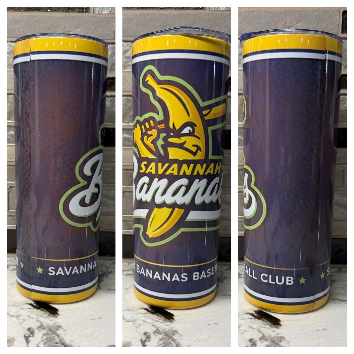 Savannah Bananas Turnover Chain & 20oz Tumbler | 5.5” Pendant | 36” Chain