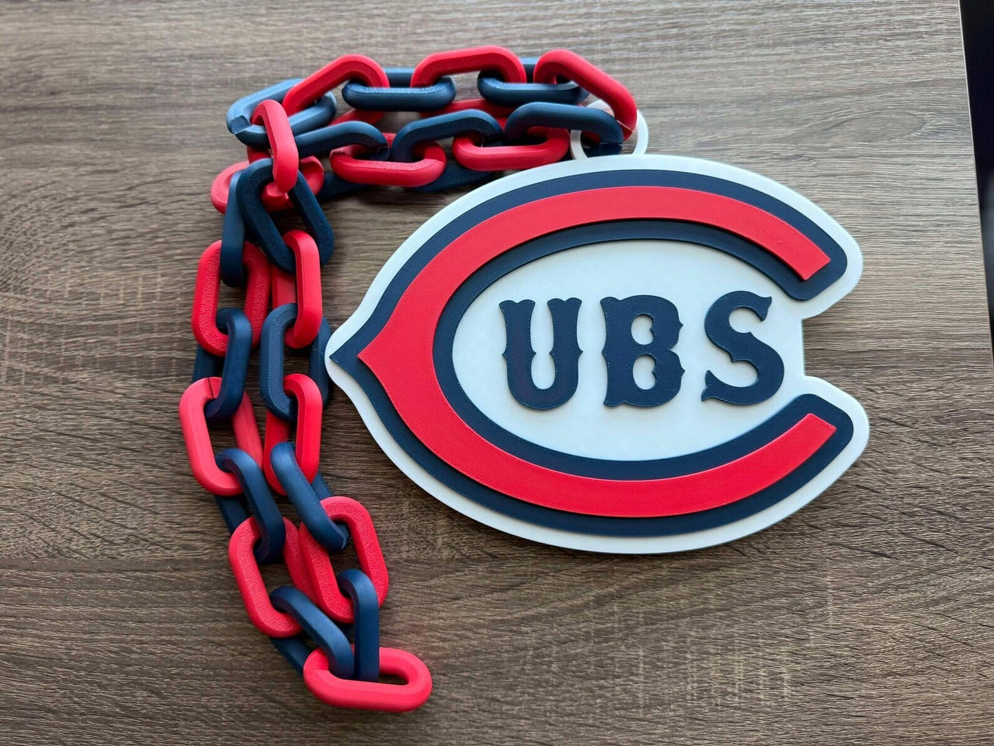 Chicago Cubs 3D Printed Sports Chain, Necklace