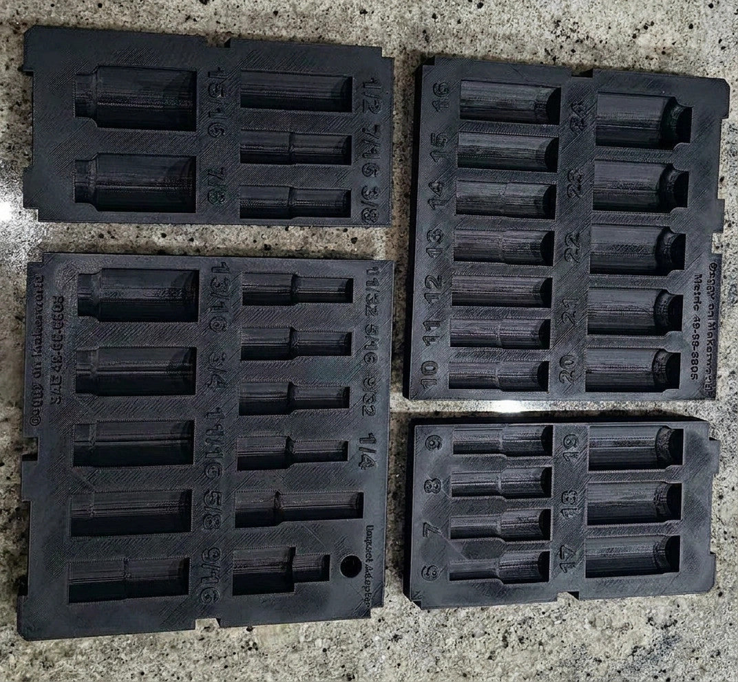Fits Milwaukee 49-66-6805 36pc Socket Set PACKOUT Drawer Insert (Insert Only)
