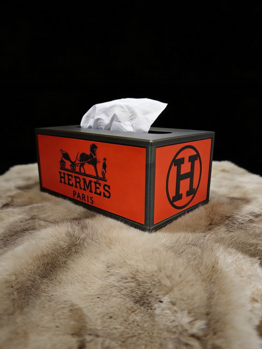 Hermès Tissue Box / 2 Heights