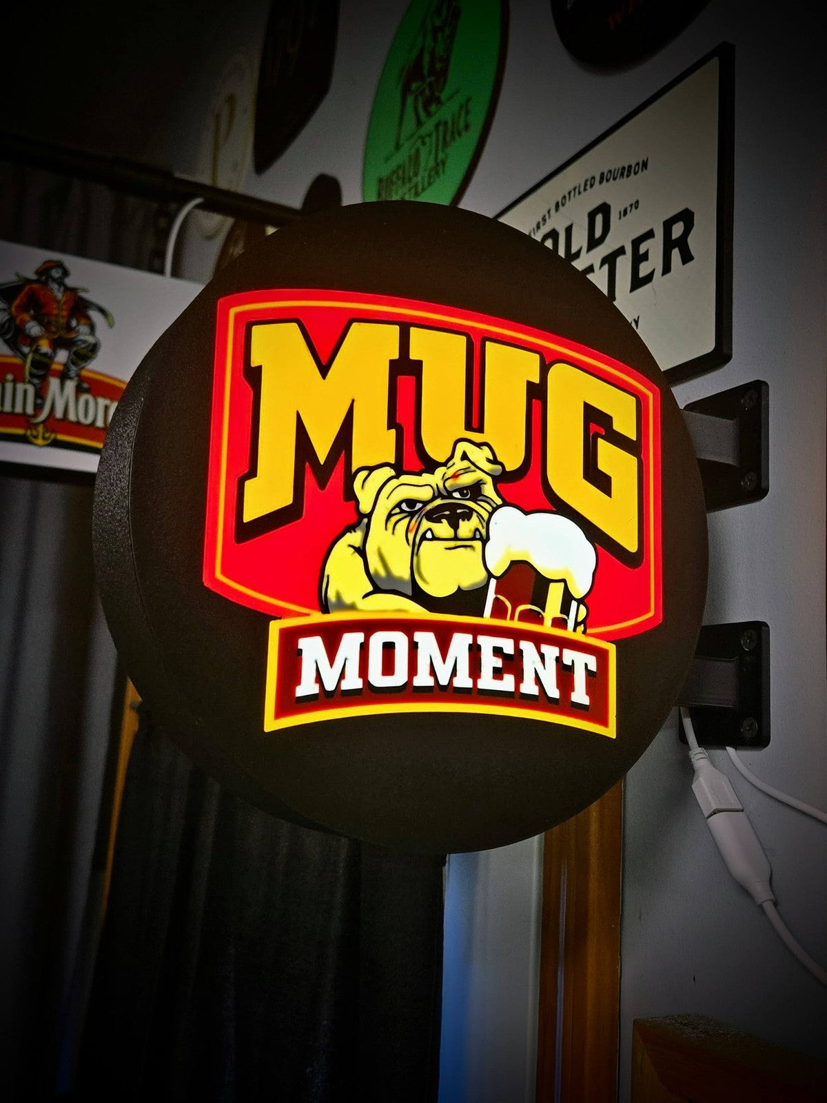 MUG ROOTBEER Moment 12 Inch Light Box LED Sign 3D Printed Wall Decor Man Cave