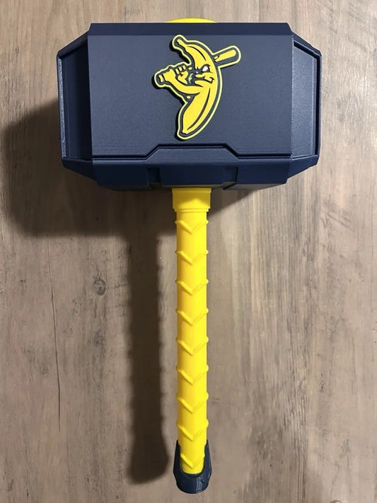 Savannah Bananas Mjolnir Thor's Hammer. 3D Printed Fan Art Free Shipping In USA