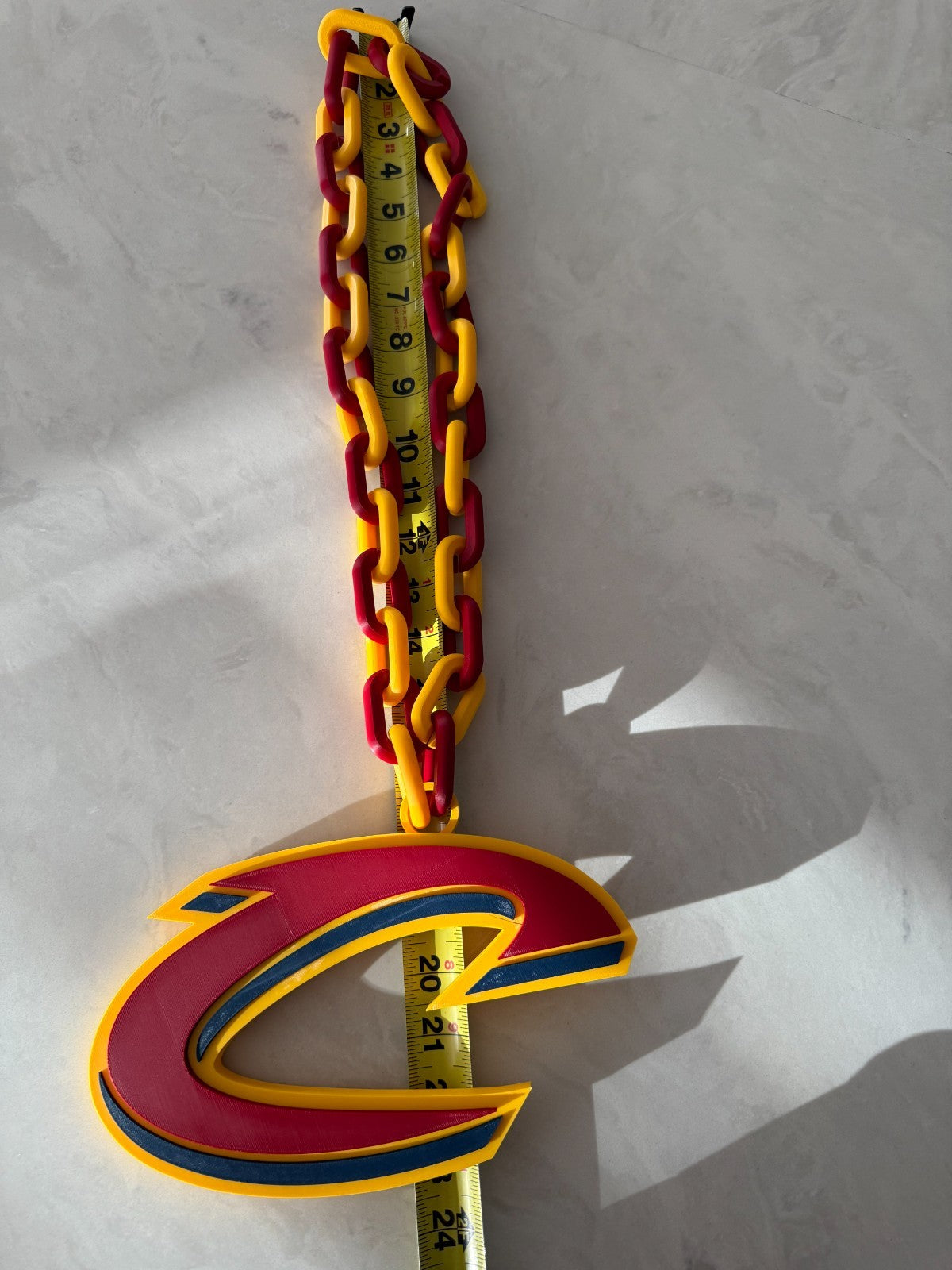 Cleveland Cavaliers Oversized Necklace Turnover Chain Pendant Handmade