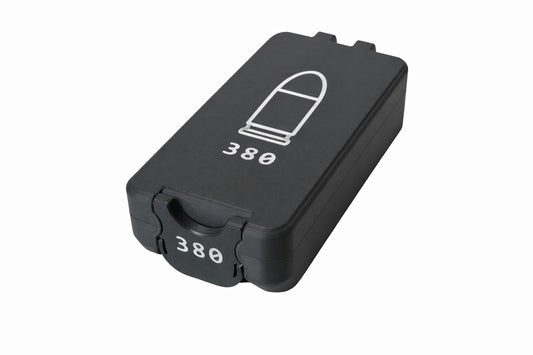 380 ACP Ammo Box – 50 Rounds - Snap Close Storage Box | Fully Customizable