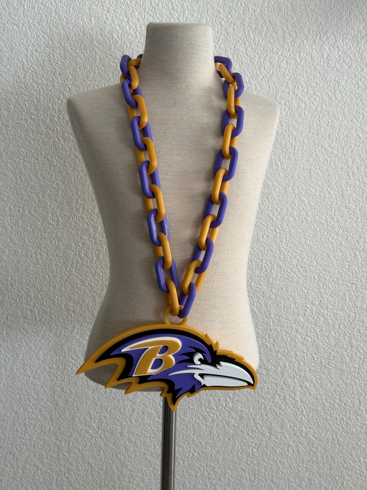 Baltimore Ravens Oversized Logo Necklace, Pendant Handmade 3D Printed